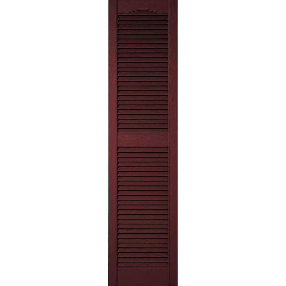 18 inchw x 35 inchh Vinyl Open Louver Shutters Per Pair Y459542