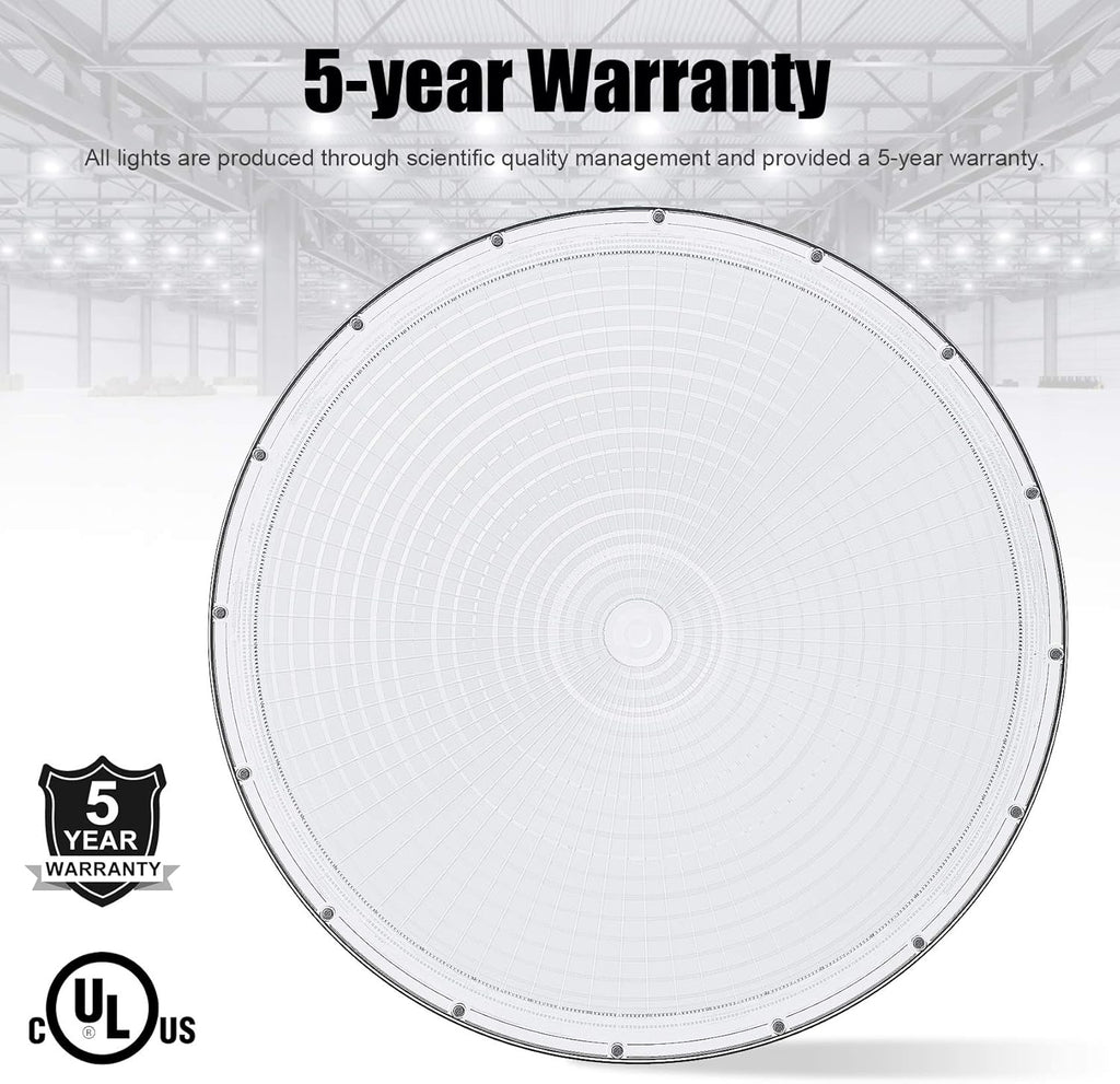 200W UFO LED High Bay Light with 110V Plug, 5000K Daylight T797