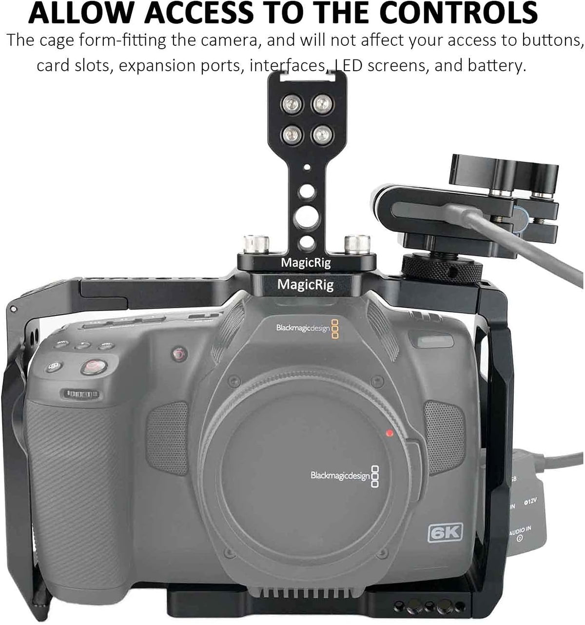 Camera Cage Kit with Top Handle and T5 SSD Mount E358