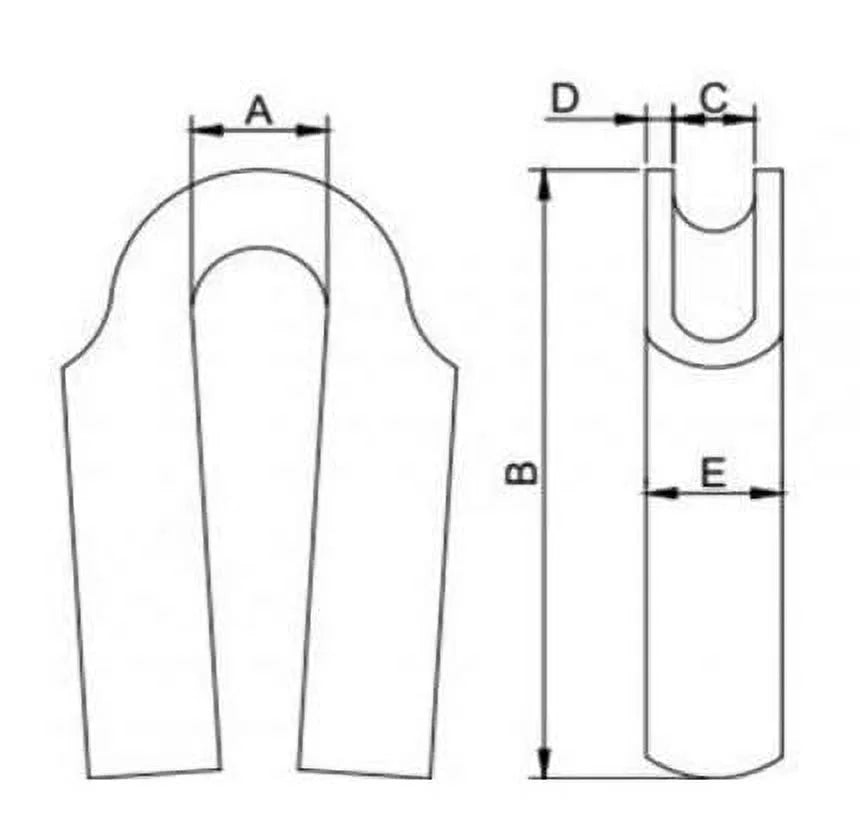 Wire Rope Tube Thimble 316 Stainless Steel 16mm 02-Pack L749854