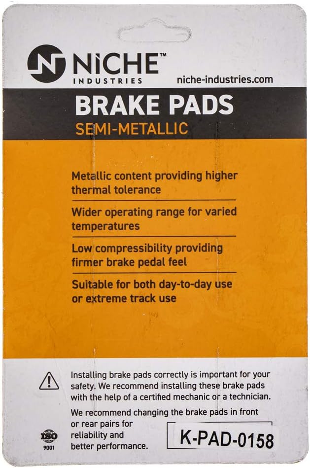 Semi-Metallic Brake Pad Set Pack of 2 B6800