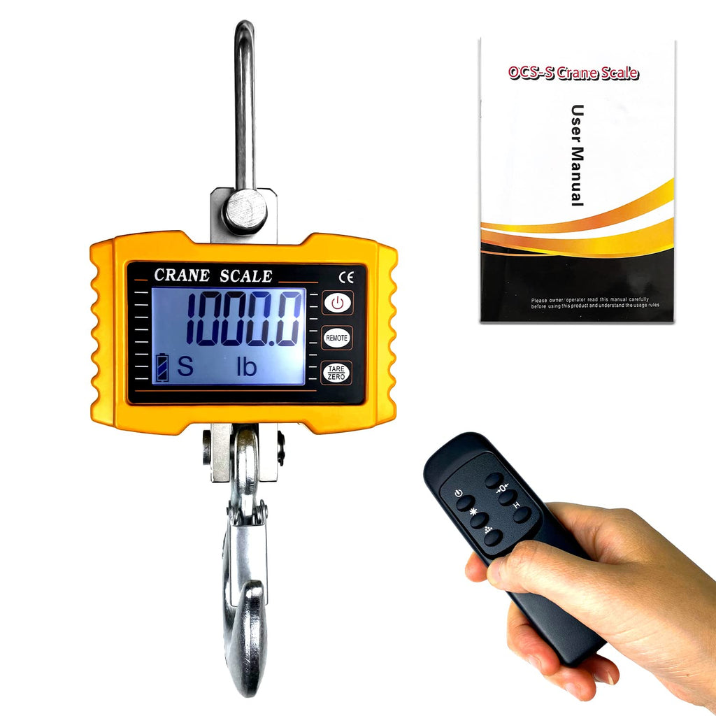 Digital Crane Scale with Remote Control (Yellow) I343