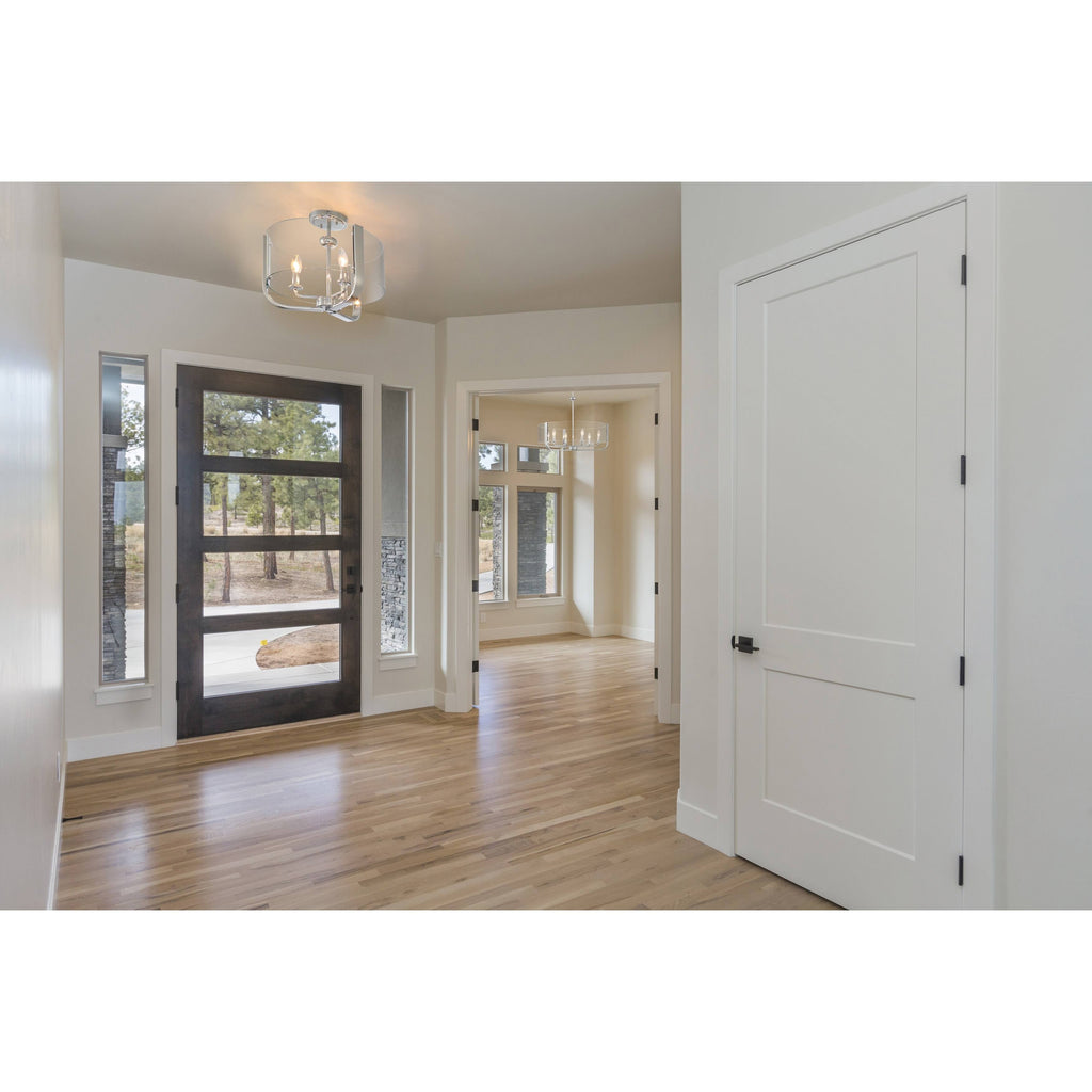 3 Light Semi-Flush Mount Brass B6583