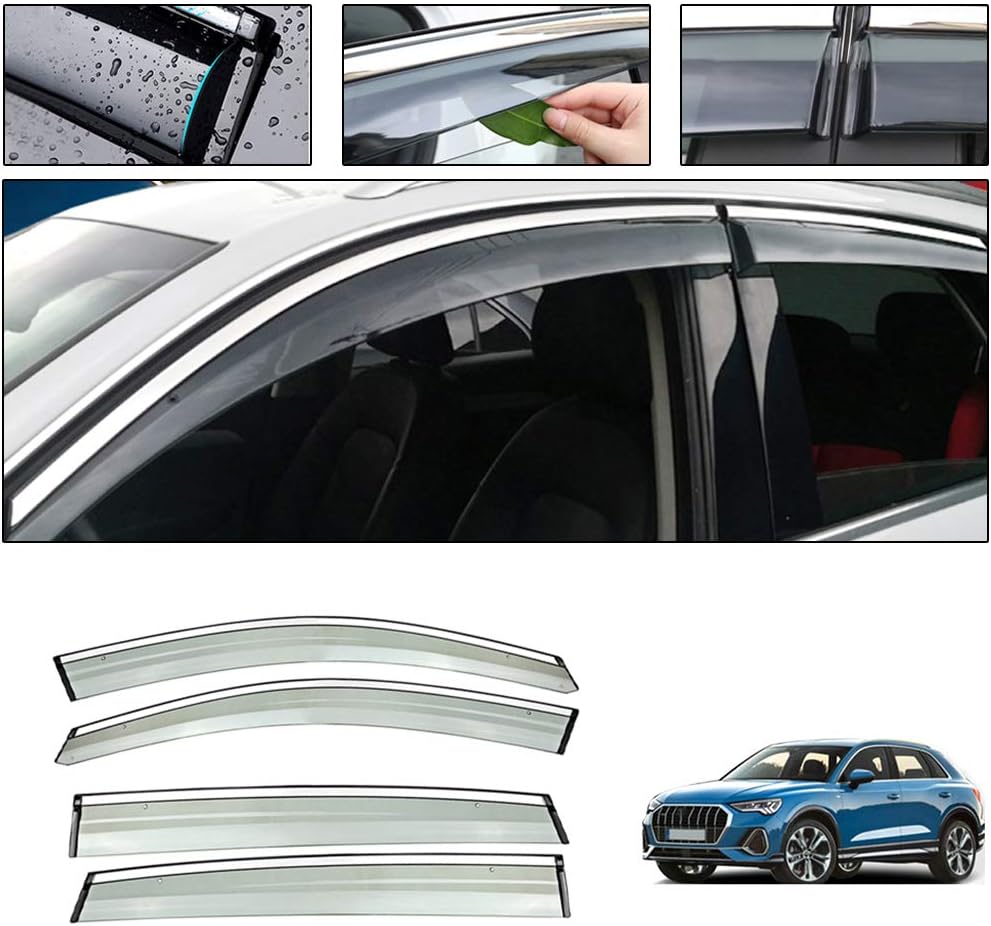 Smoke Tape-On Side Window Deflectors F89566