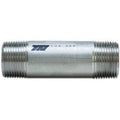 3/4x22 x 3-1/2x22 Seamless Pipe Nipple, Schedule 80, 316 Stainless Steel J307