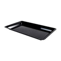 Black Plastic Rectangular Cater Tray - 25/Case Z594194