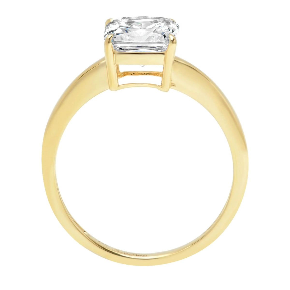 18K Yellow Gold Solitaire Ring S839341