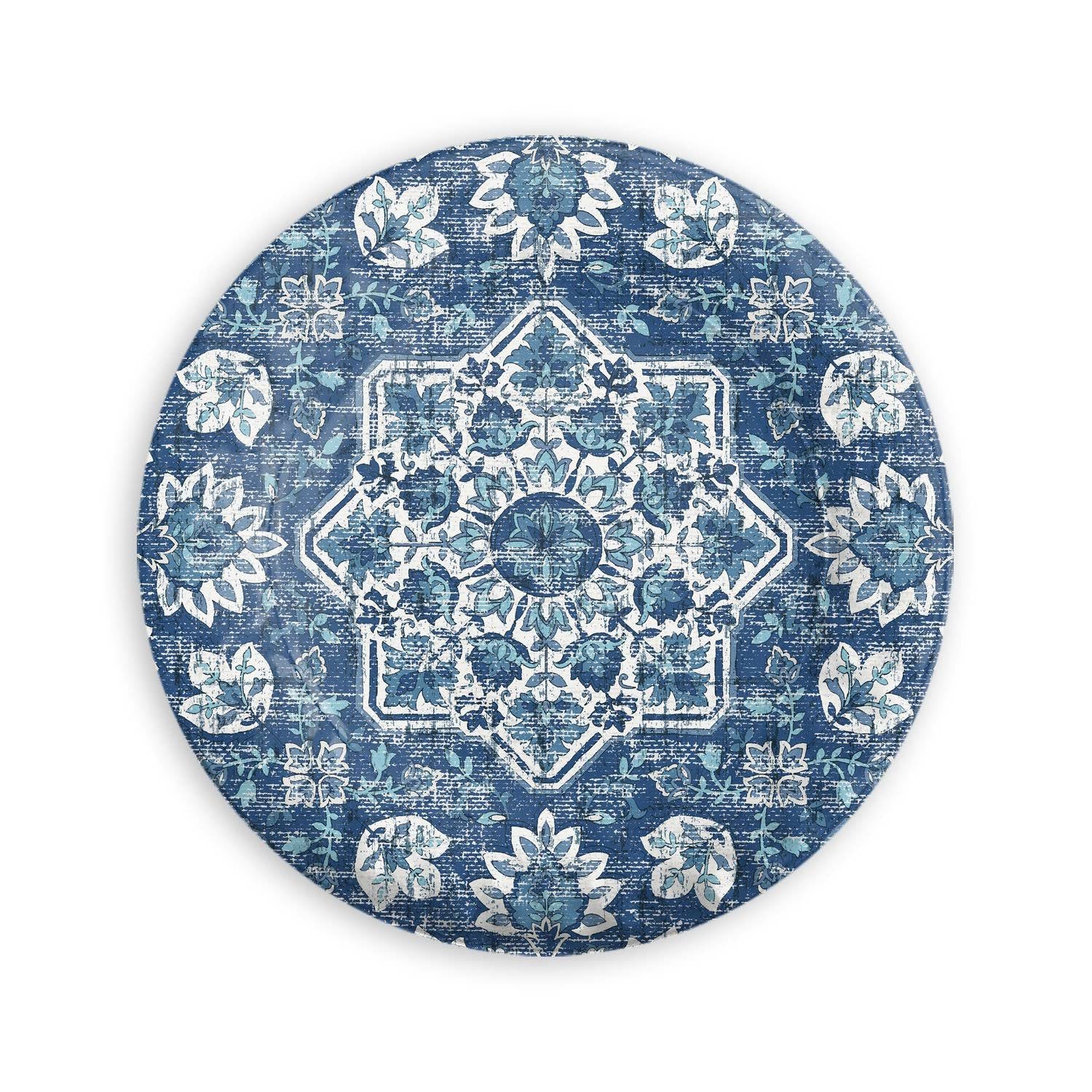 Atlantic Blue Medallion Salad Plate Melamine - Set of 6 Q747096