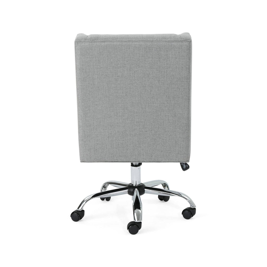 Gray and Chrome Office Chair Q247518