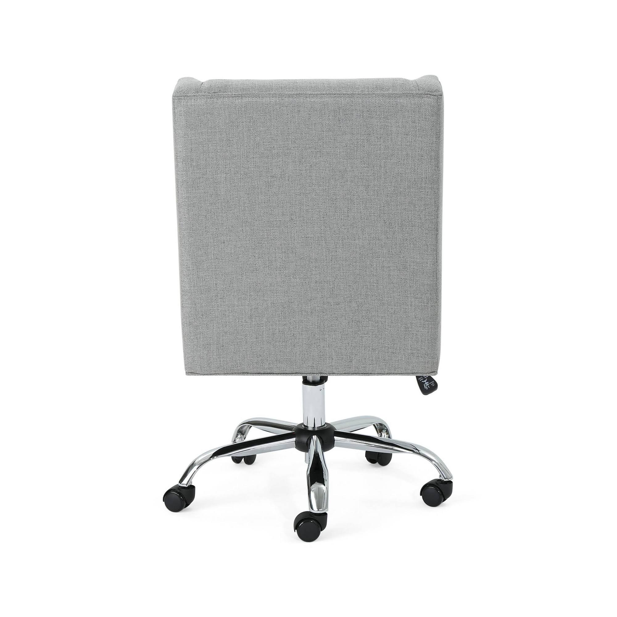Gray and Chrome Office Chair Q247518