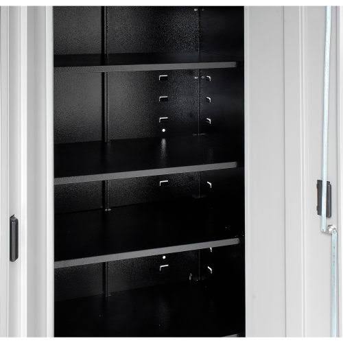 2 Door Tall Mobile Cabinet with 4 Shelves Y700822
