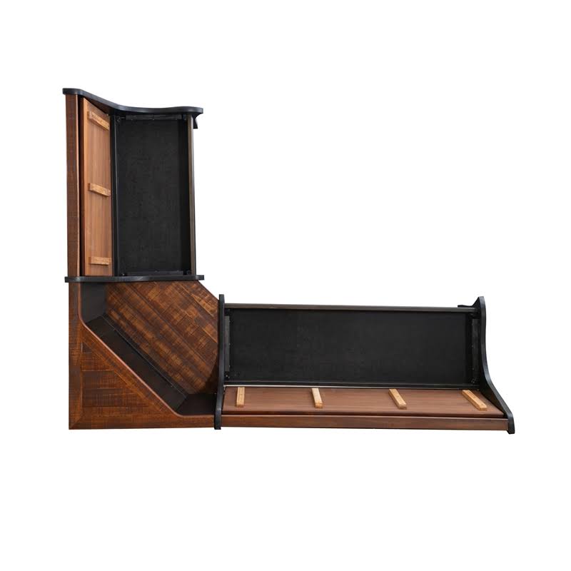 Black Solid Wood Dining Nook W469003