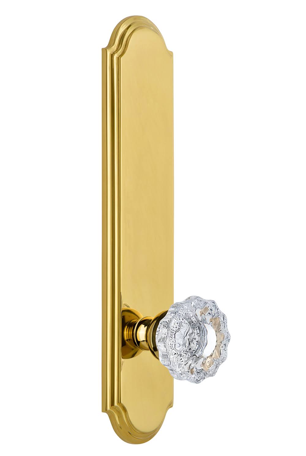 Lifetime Brass Tall Plate Privacy Knob R404574