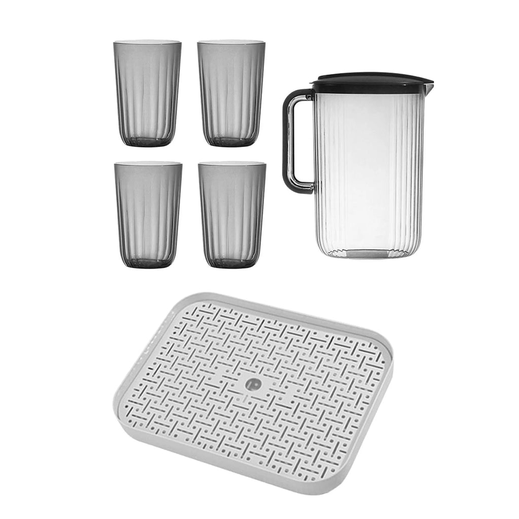 Gray 2000ml Fridge Pitcher with Lid, 6Pcs Z155989
