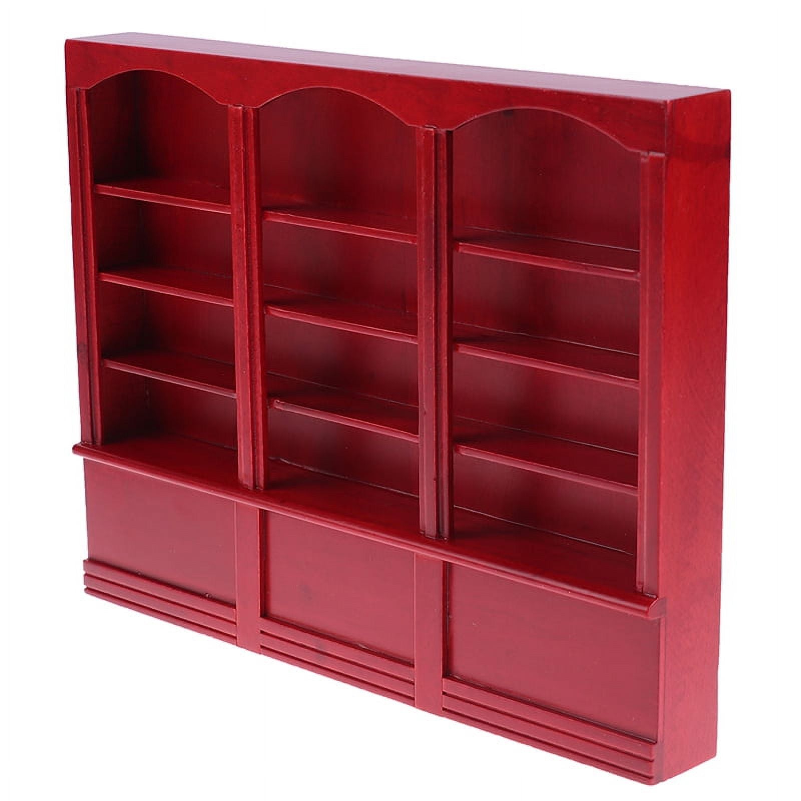 Dollhouse Miniature Bookcase Display Shelf Furniture Toys G7373