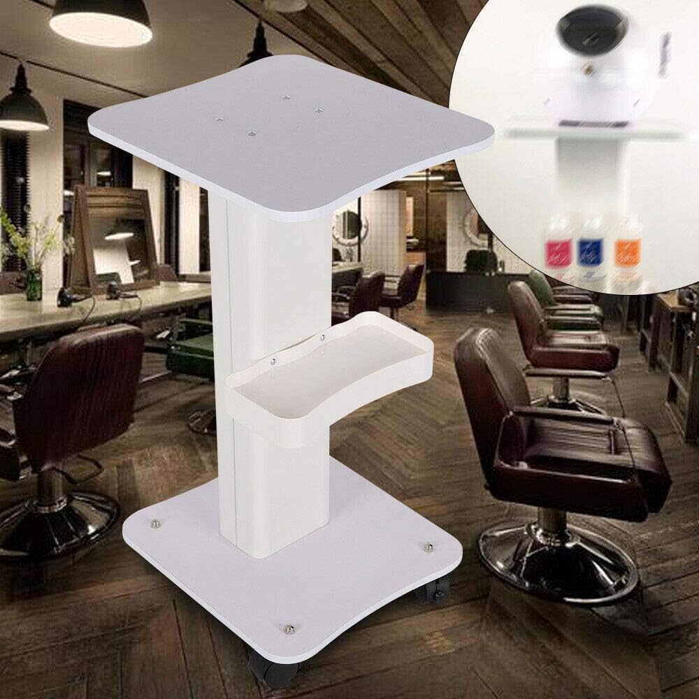 White Rolling Cart with Wheels, Pack of 2 C424845