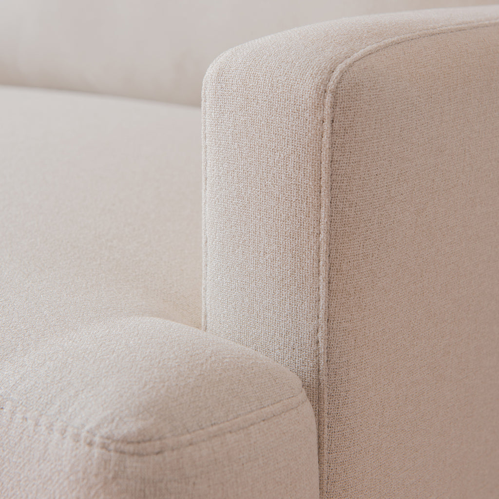Beige Upholstered Futon Sofa Couch Loveseat M334