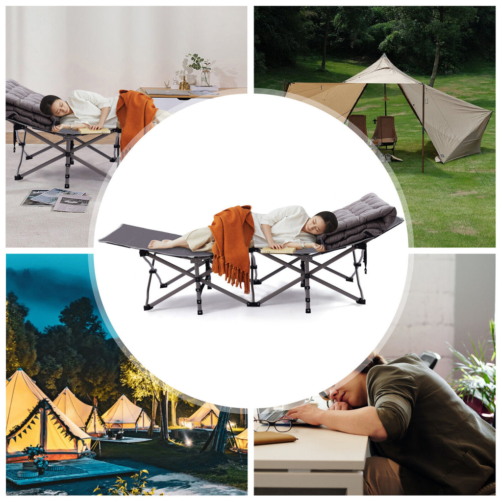 Folding Camping Cot with Mattress G505614