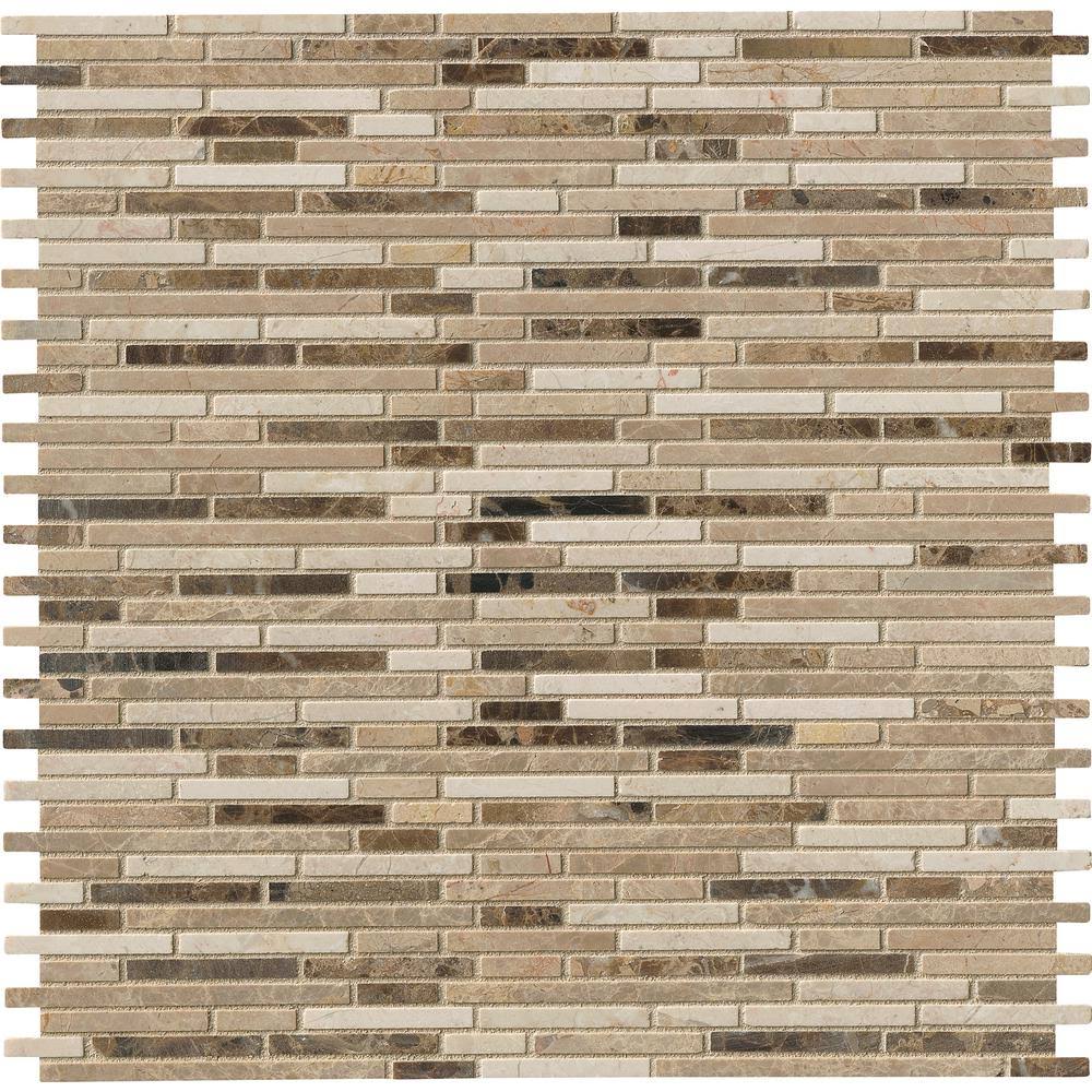 12 in. x 12 in. x 10 mm Honed Marble Mosaic Tile (10 Sq. ft. / CASE) N65257