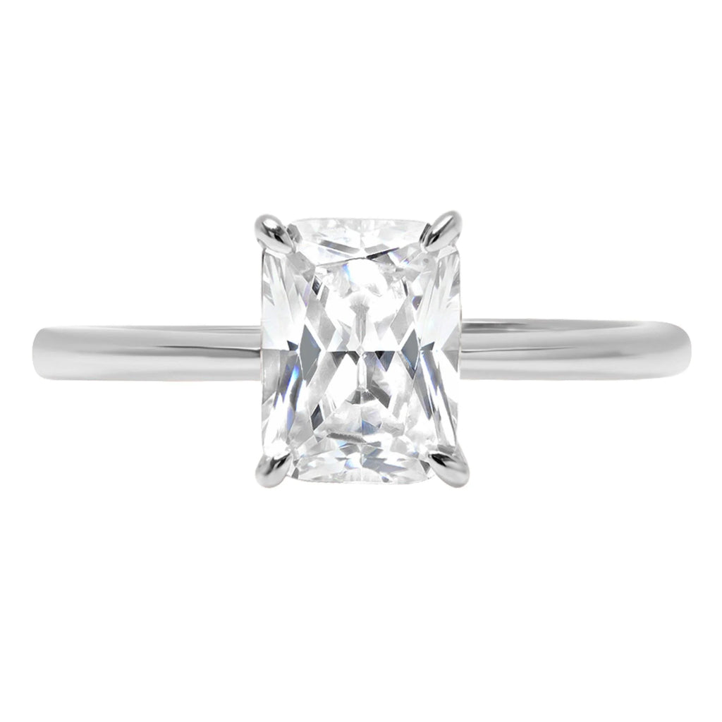 18k White Gold Solitaire Ring W50022