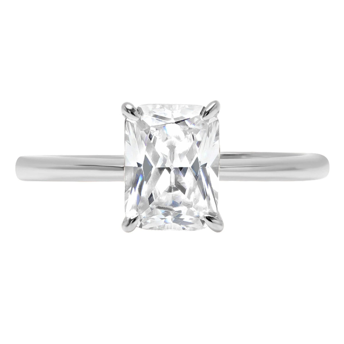 18k White Gold Solitaire Ring W50022