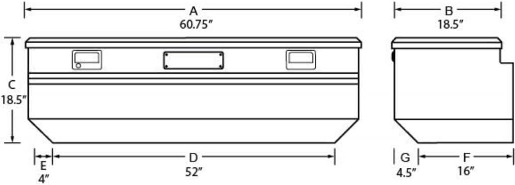 Black Aluminum Flush Mount Box K6808