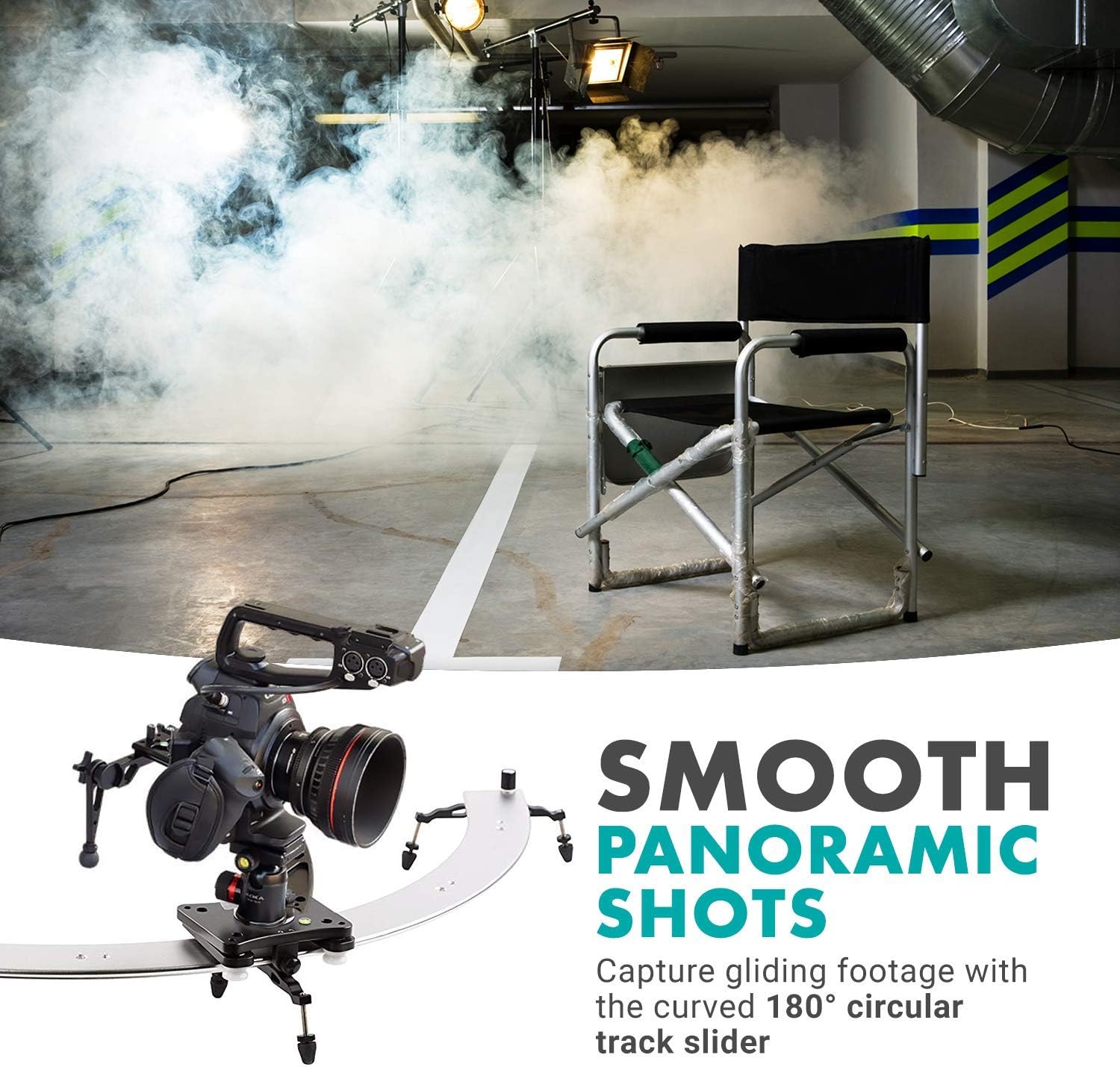 Panoramic 180° Circular Camera Sliding Track System with Roller Bearing Sliding Platform S316758