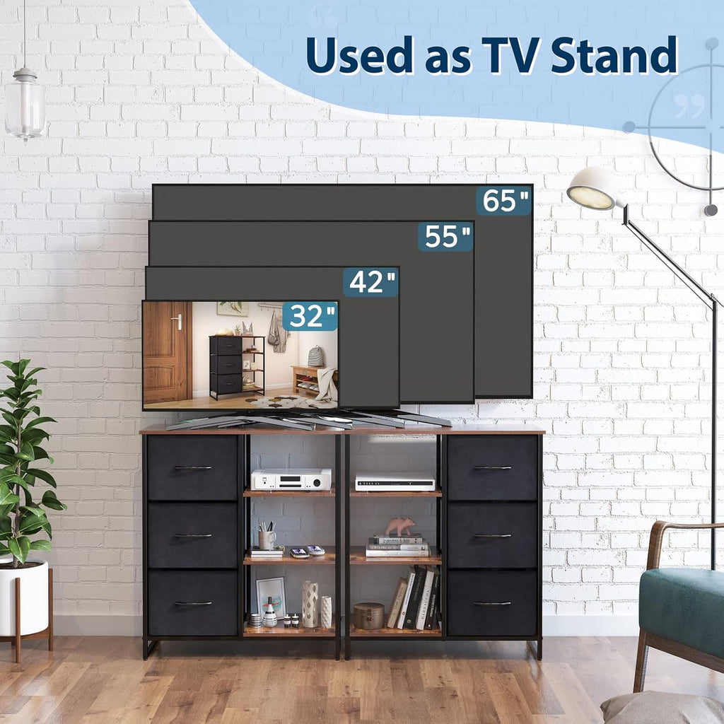 3 Drawer Dresser with Shelves J608