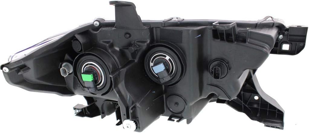 Headlight Assembly Halogen DRL Black Trim Driver Side M769