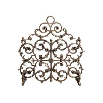 Antique Gold Iron Fireplace Screen A13648