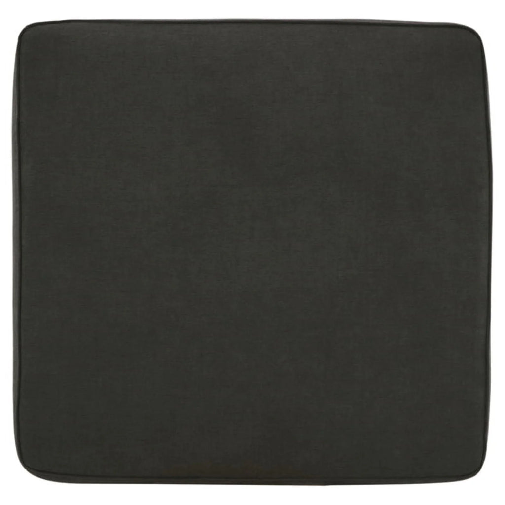 Gray & Black Fabric Oversized Accent Ottoman Q3669
