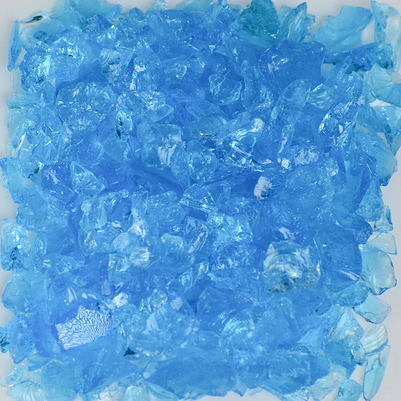 Turquoise Terrazzo Glass 50 Pounds K381