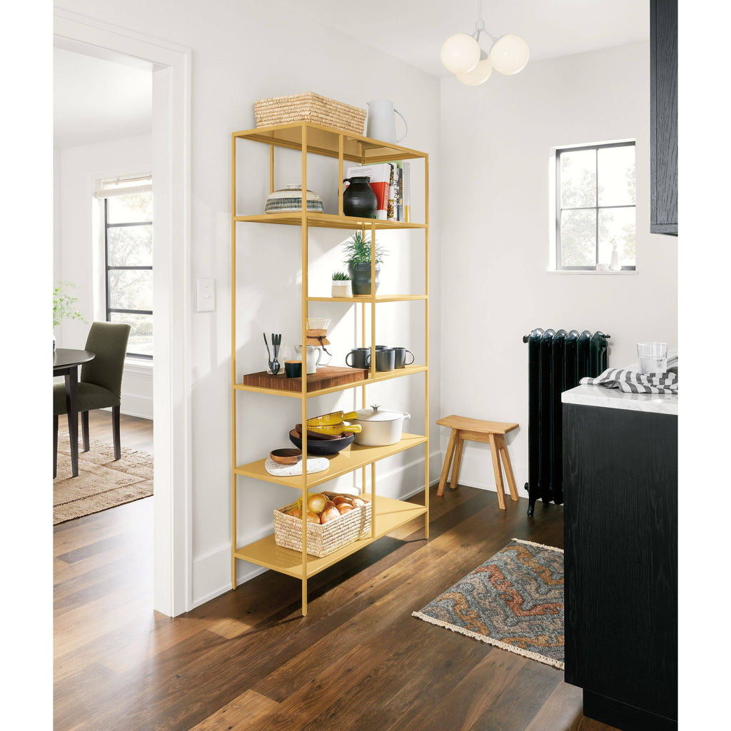 Modern Foshay Bookcase 15d 32W 86H in Cognac T54095