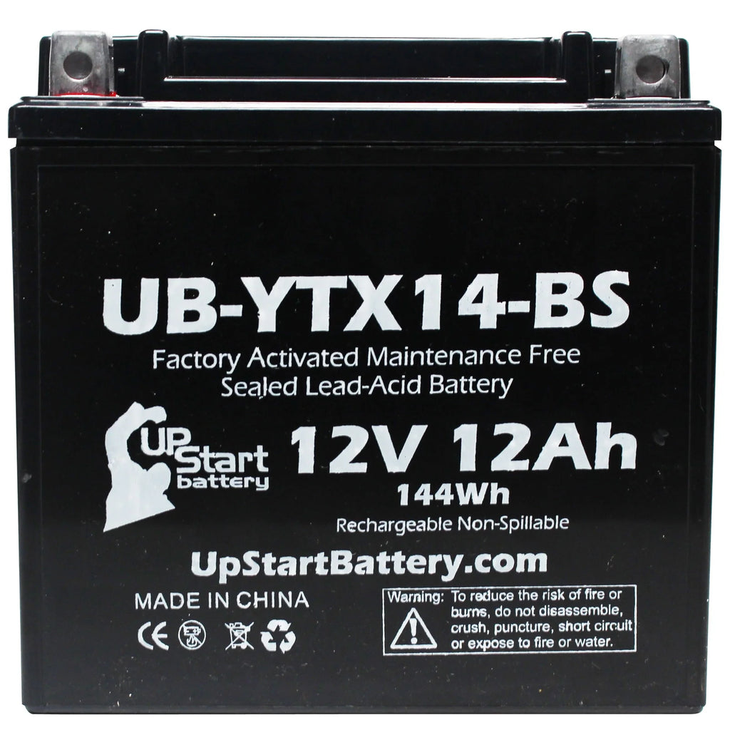 2-Pack 12V 12AH Motorcycle Battery Y83989
