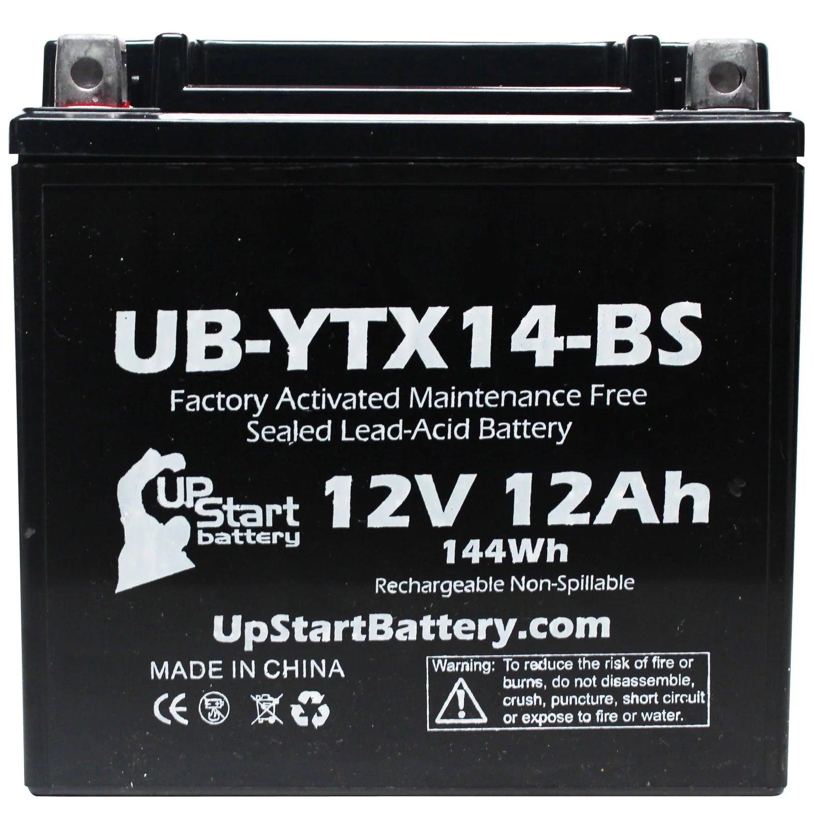 2-Pack 12V 12AH Motorcycle Battery Y83989