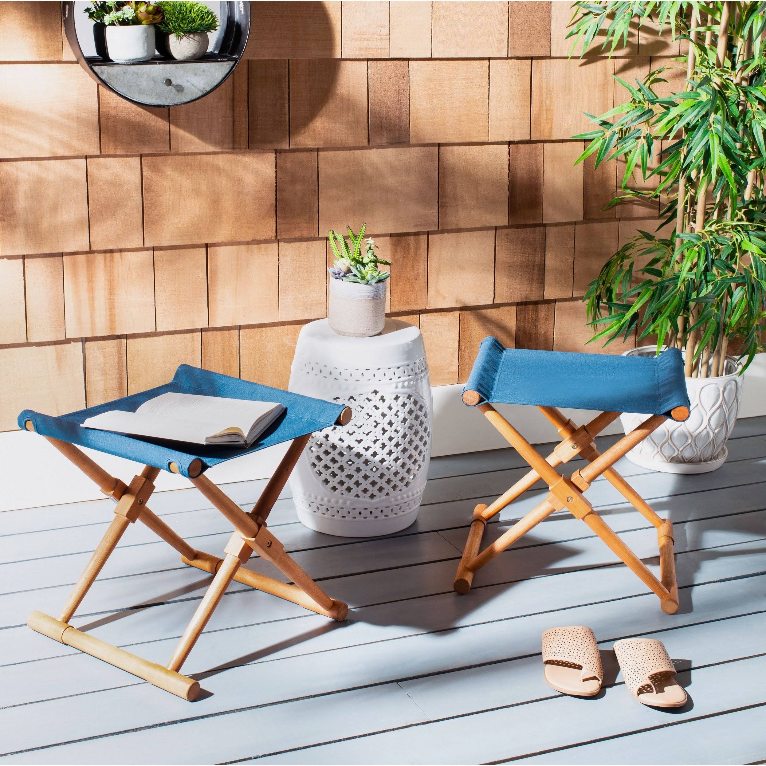 Beige/Natural Stool (Set of 2) B893