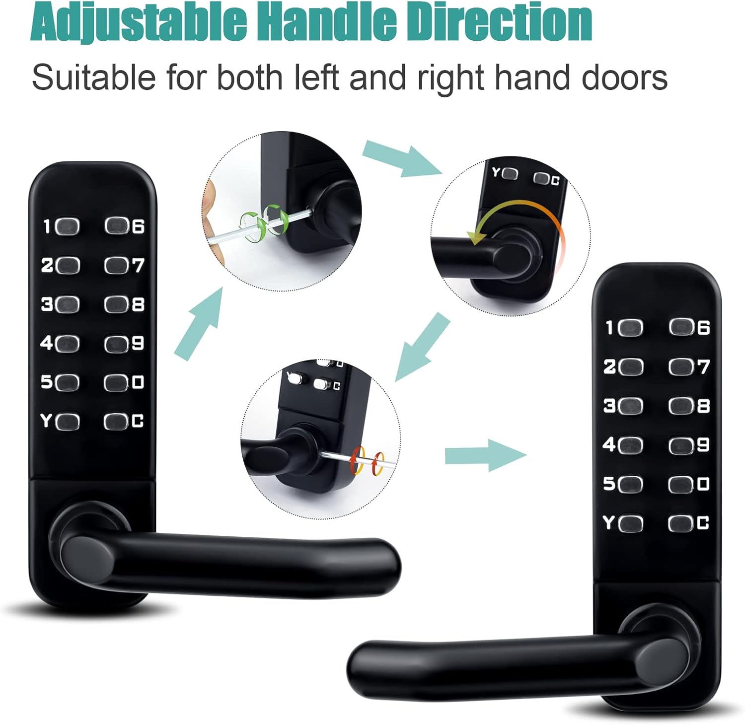 Keyless Entry Door Lock with Keypad Door Knob F50852