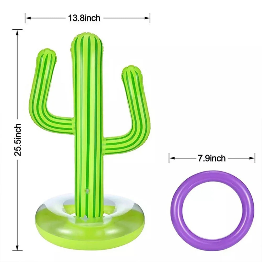 Inflatable Cactus Ring Toss Water Toys O165487