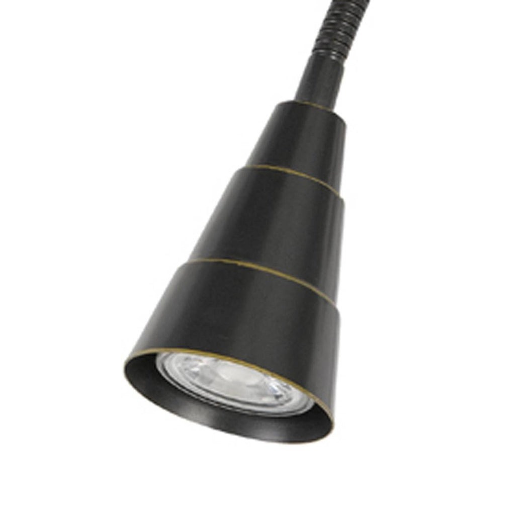 Dark Bronze LED Wall Mount Gooseneck Lamp C3722
