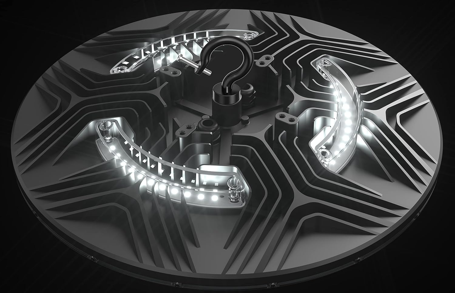 200W UFO LED High Bay Light with 110V Plug, 5000K Daylight T797