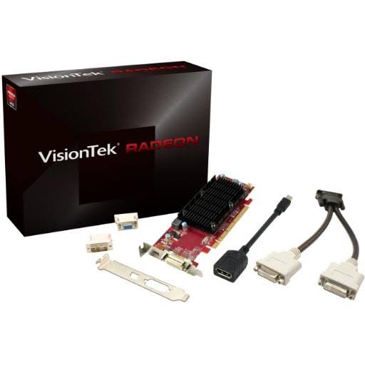 1GB DDR3 Radeon 6350 SFF Graphics Card with 2x DVI-I Adapter V8899