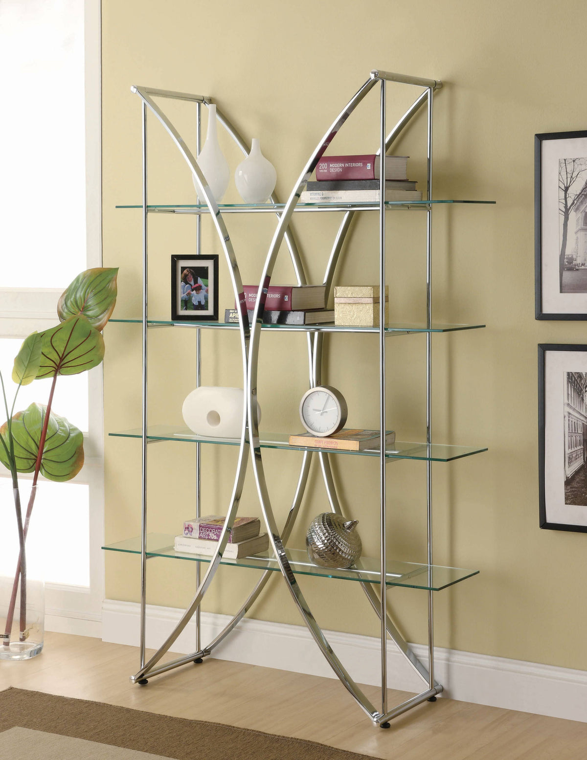Chrome Bookcase T745