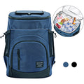 Blue Sandproof Water-Resistant Cooler Backpack Q5957